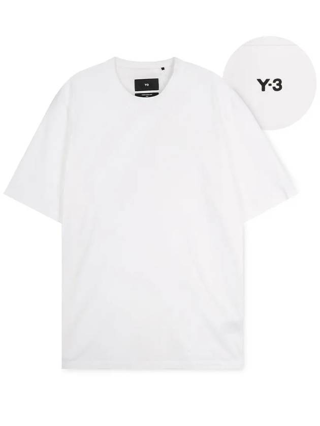 Logo Patch Relaxed Fit Short Sleeve T-Shirt Core White - Y-3 - BALAAN 2