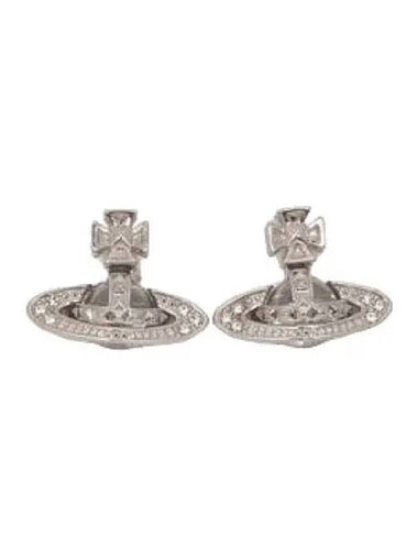 Pina Bath Relief Earrings Platinum Crystal - VIVIENNE WESTWOOD - BALAAN 1