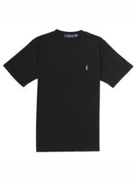 Custom Slim Soft Cotton Tee Black 1279593 - POLO RALPH LAUREN - BALAAN 1