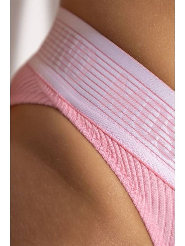 Moschino Ribbed Briefs, Women's, Pink - MOSCHINO - BALAAN 4