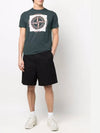 Compass Logo Printing Short Sleeve T-Shirt Blue - STONE ISLAND - BALAAN 5