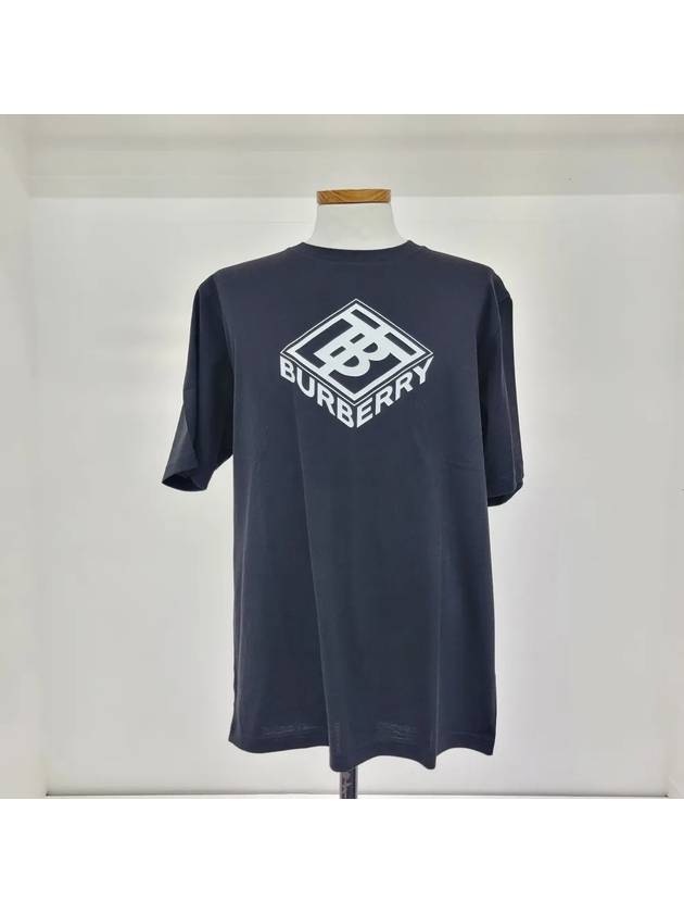 Men's Logo Graphic Short Sleeve T-Shirt Black - BURBERRY - BALAAN 2