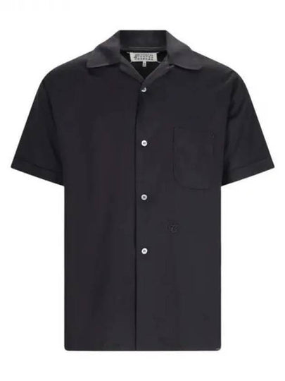 Twill Vacation Short Sleeve Shirt Black - MAISON MARGIELA - BALAAN 2