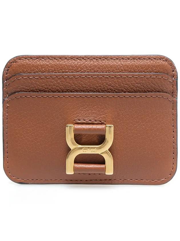 Marcie Leather Card Wallet Tan - CHLOE - BALAAN 3