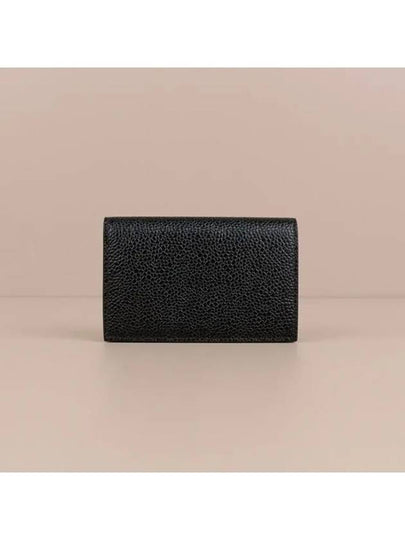 Logo Stamp Card Hoder Black - THOM BROWNE - BALAAN 2