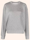 Women's Bold Fox Head Patch Comfort Sweatshirt Medium Grey Melange - MAISON KITSUNE - BALAAN 2