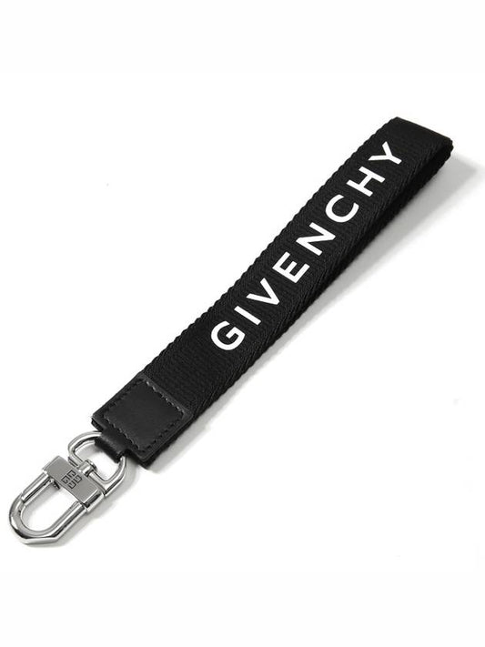 logo print key holder black - GIVENCHY - BALAAN 2