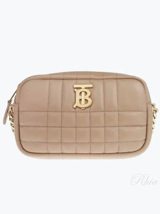 Women's Lola Quilted Mini Camera Cross Bag Haute Beige - BURBERRY - BALAAN 2