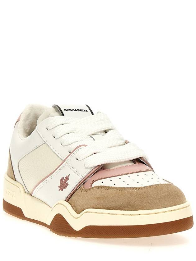 Women's SPIKER LEATHER SNEAKERS SNW031501607269M2864 - DSQUARED2 - BALAAN 3