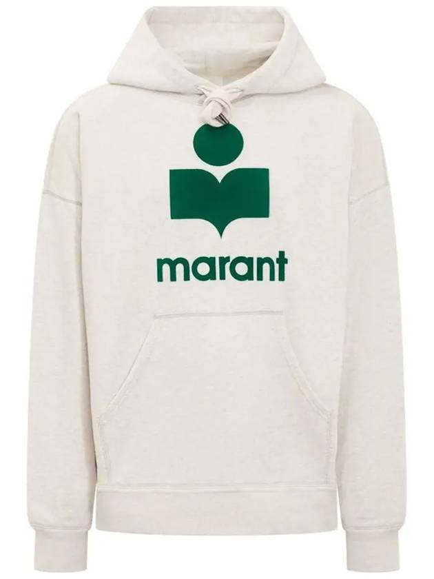 Miley Logo Cotton Hoodie Beige - ISABEL MARANT - BALAAN 3