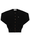 Logo Patch Cardigan Black - VIVIENNE WESTWOOD - BALAAN 2