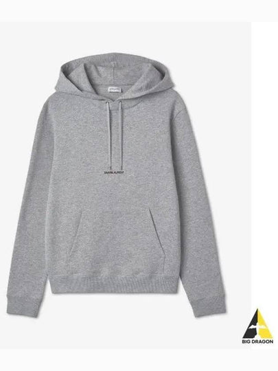 Mini Logo Hoodie Grey - SAINT LAURENT - BALAAN 2