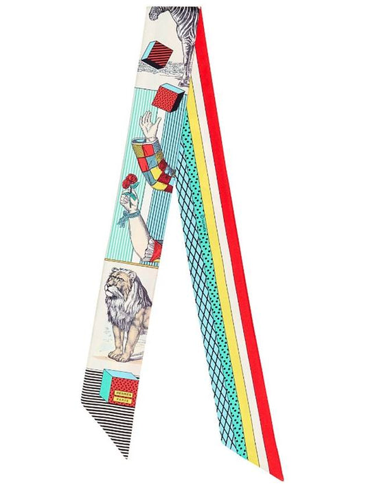 Grand Theatre Nouveau Twilly Scarf Ivoire - HERMES - BALAAN 2