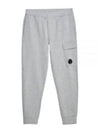 Diagonal Raised Fleece Cargo Track Pants Grey - CP COMPANY - BALAAN 2