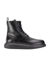 Oversole High Top Combat Boots Black - ALEXANDER MCQUEEN - BALAAN.