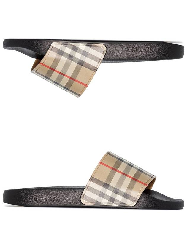 Vintage Check Slippers Beige - BURBERRY - BALAAN 2