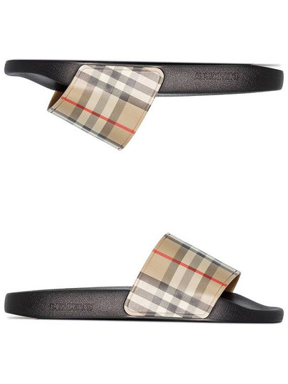 Vintage Check Slippers Beige - BURBERRY - BALAAN 2