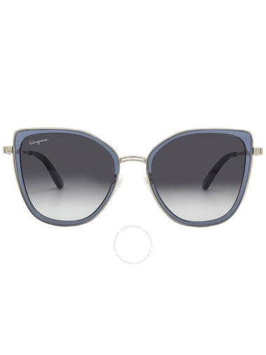 Salvatore Ferragamo Blue Gradient Cat Eye Ladies Sunglasses SF293S 743 54 - SALVATORE FERRAGAMO - BALAAN 1