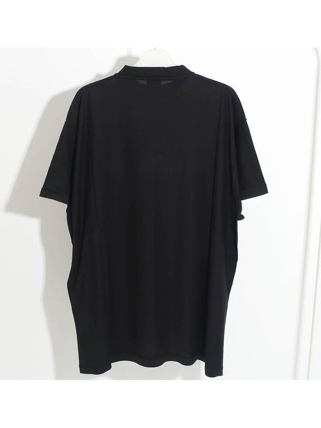 Logo Print Short Sleeve T-Shirt Black - BALENCIAGA - BALAAN 3