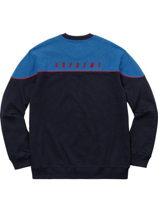 Yoke Piping Long Sleeve Top Navy YOKE PIPING L S TOP - SUPREME - BALAAN 1