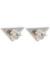 Triangle Logo Earrings Pink - PRADA - BALAAN 5