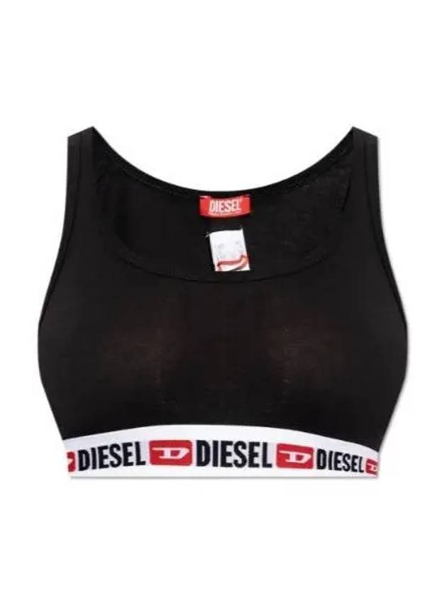 Logo Cotton Bra Black - DIESEL - BALAAN 2