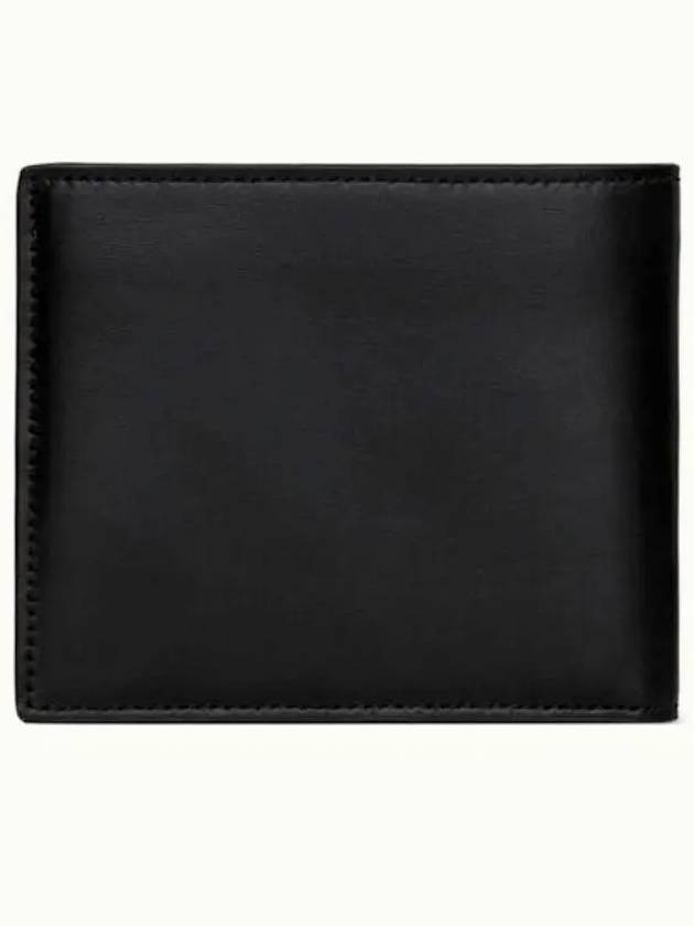 Tiny Cassandre Monogram Half Wallet Black - SAINT LAURENT - BALAAN 3