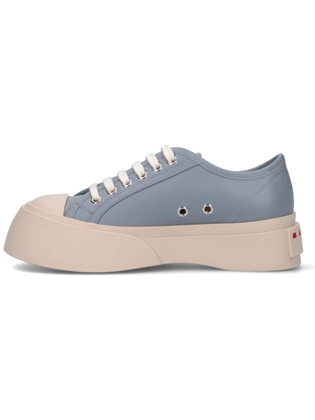 Pablo leather lace-up low-top sneakers gray - MARNI - BALAAN 4