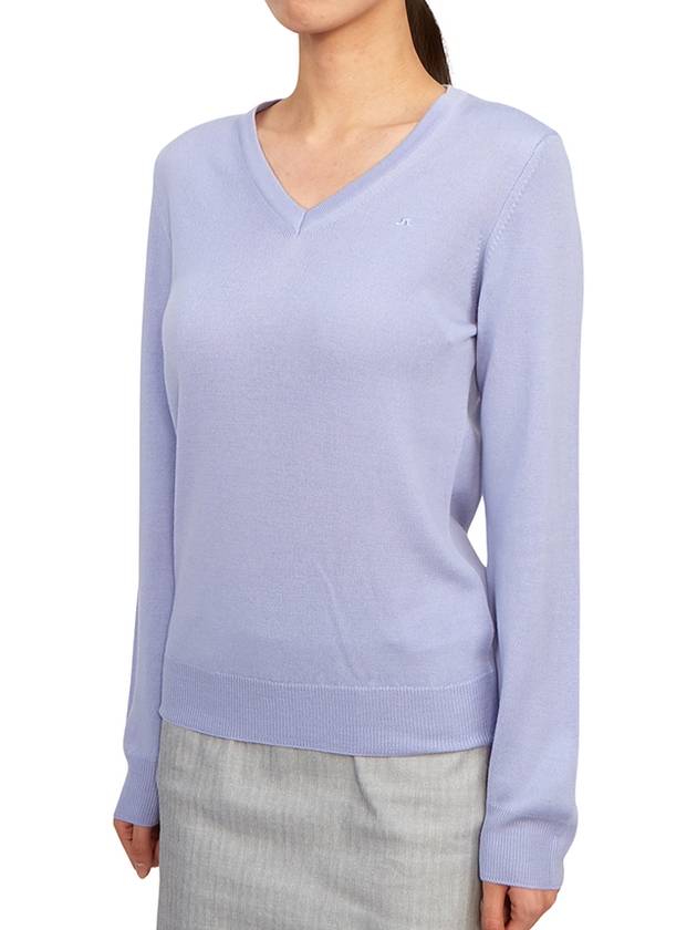 Women's AMAYA Knit Top Light Purple - J.LINDEBERG - BALAAN 3