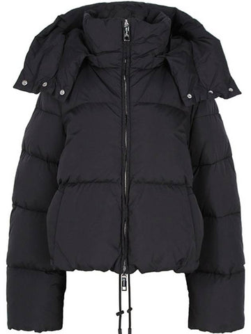 Black Beira Hooded Down Jacket 002 00469 - MAX MARA - BALAAN 1