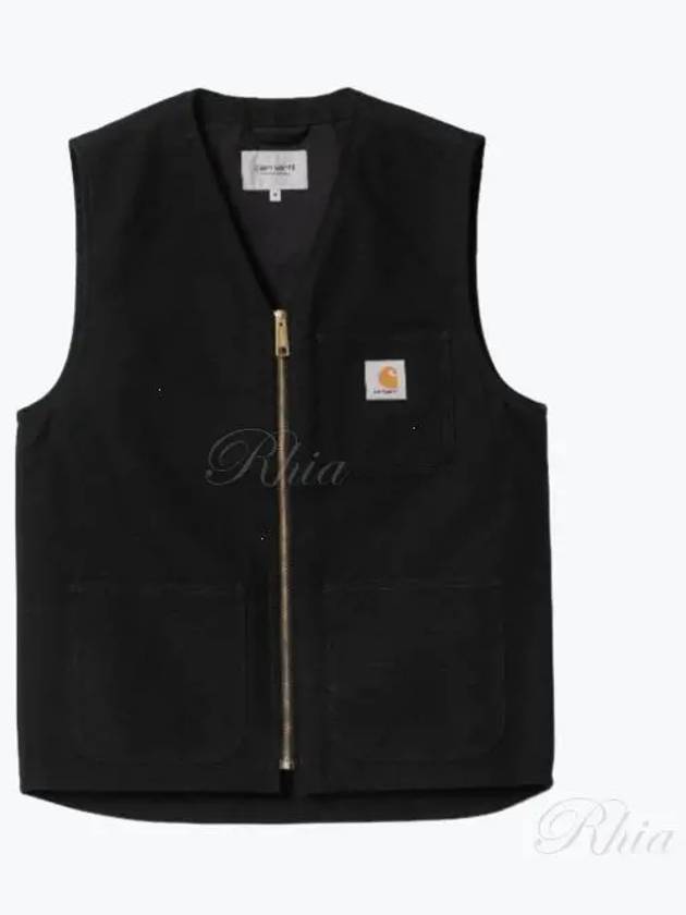 Arbor Cotton Canvas Vest Black - CARHARTT WIP - BALAAN 2