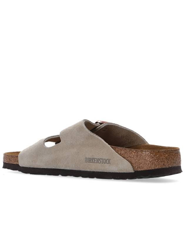 Birkenstock ‘Arizona BS’ Leather Slides, Women's, Beige - BIRKENSTOCK - BALAAN 5