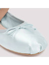 Logo Patch Satin Bow Ballerina Shoes 5F794D QU6 F0D30 LAGO - MIU MIU - BALAAN 4