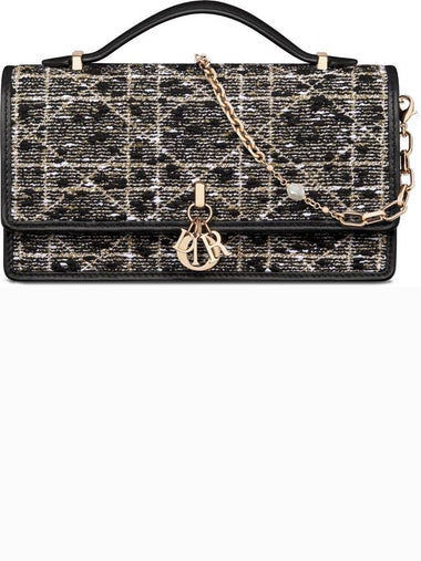 My Dior Mini Tweed Cross Bag Black - DIOR - BALAAN 1