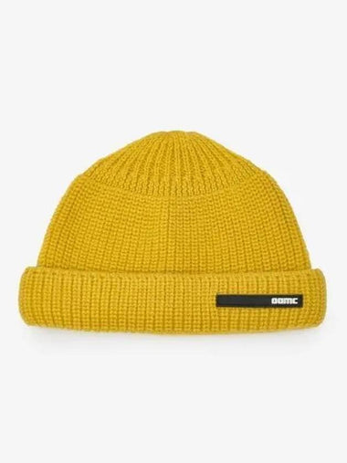 Peak Logo Patch Beanie Blazing Yellow 23A28OAK14FLTOA009747 - OAMC - BALAAN 1