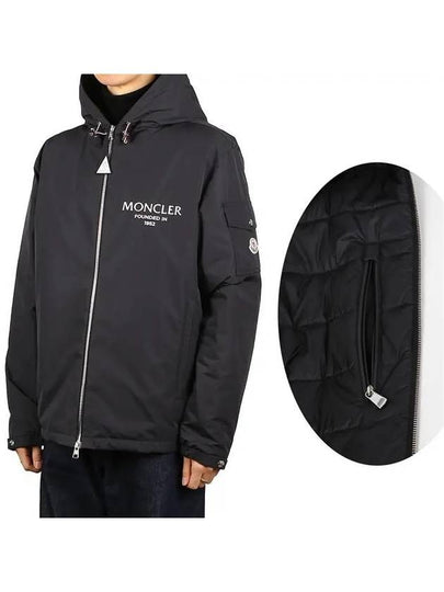 Granero Logo Hooded Jacket Black - MONCLER - BALAAN 2