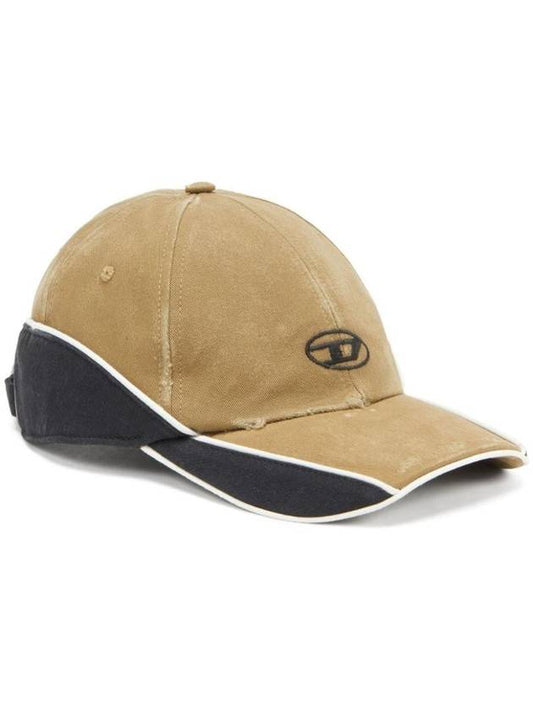 C Dale Distressed Colour Block Base Ball Cap Brown - DIESEL - BALAAN 1