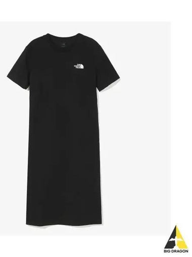 The North Face NT7ZQ42A Women s Essential Short Sleeve Maxi Dress - THE NORTH FACE - BALAAN 1