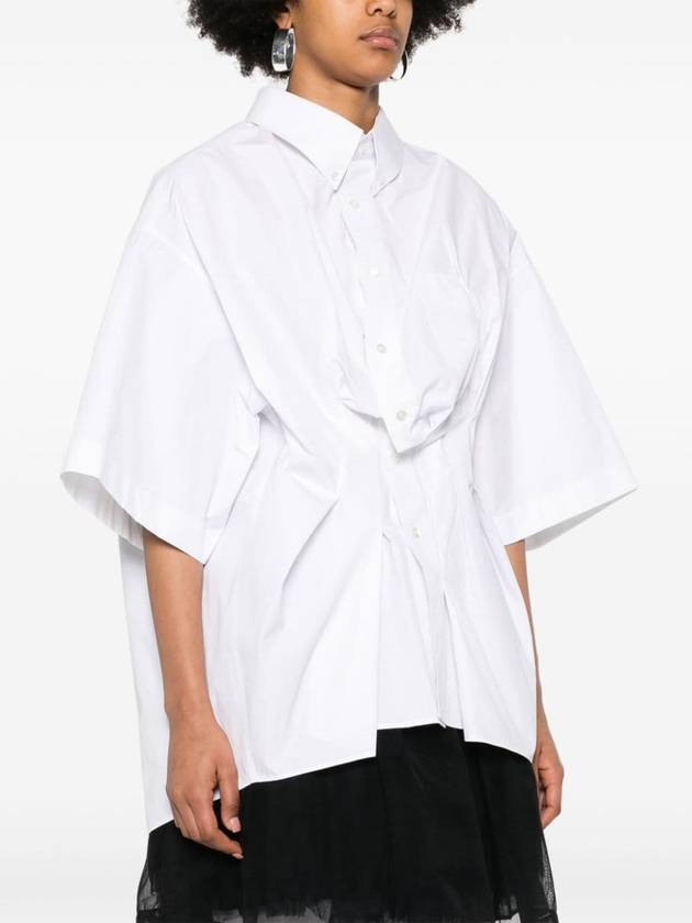 creased poplin fitted shirt - MAISON MARGIELA - BALAAN 4