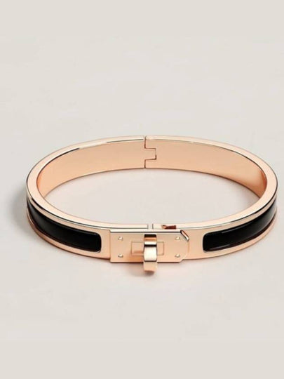 Mini Clic Kelly Bracelet Gold Black - HERMES - BALAAN 2