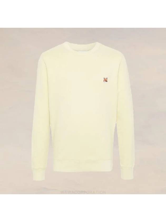 Fox Head Patch Regular Sweatshirt Yellow - MAISON KITSUNE - BALAAN 2