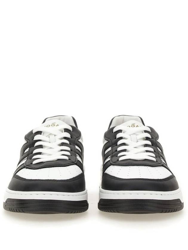 perforated low-top sneakers black - HOGAN - BALAAN 5