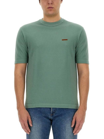 T-SHIRT WITH LOGO - ERMENEGILDO ZEGNA - BALAAN 1