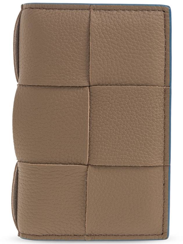 Bottega Veneta Leather Card Holder, Men's, Brown - BOTTEGA VENETA - BALAAN 1