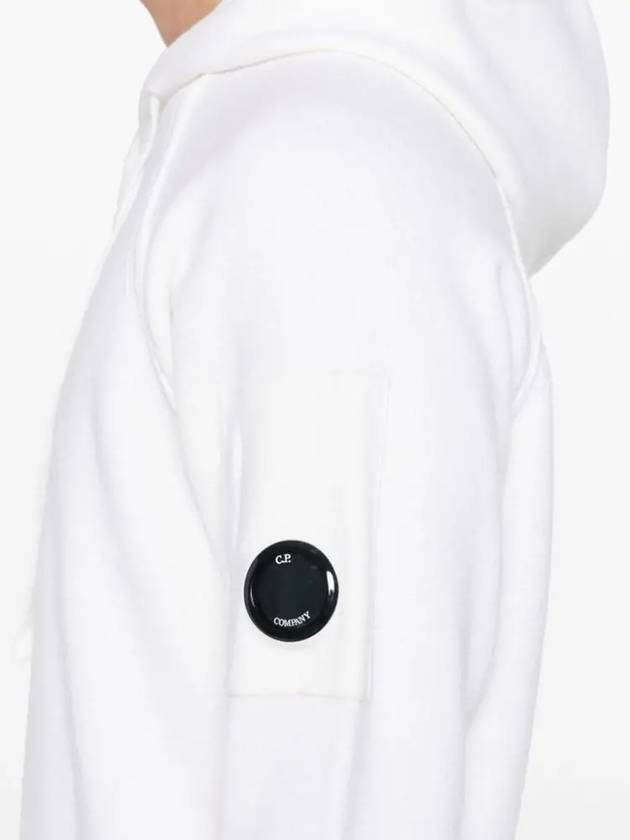 Lambswool GRS Hooded Waffle Knit Top White - CP COMPANY - BALAAN 6