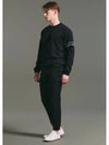 Men s Sleeve Color Matching Round Nagrang Long T Shirt Black - CLEVELAND GOLF - BALAAN 5