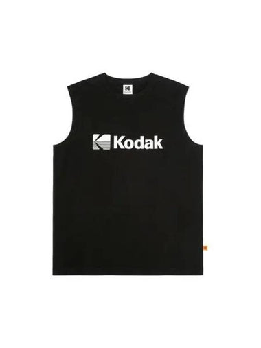 KODAK wording logo semi overfit sleeveless BLACK - KODO - BALAAN 1