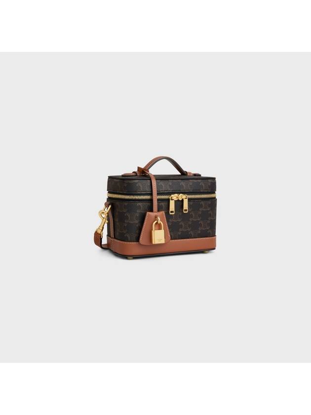 Celine vanity in Triomphe canvas and calfskin CEL4839HBRWZZZZZ00 - CELINE - BALAAN 9