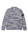 Wappen Patch Wool Knit Top Blue - STONE ISLAND - BALAAN 2