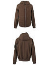 Wappen Patch Soft Shell Hooded Jacket Brown - STONE ISLAND - BALAAN 6